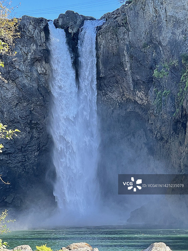 斯诺夸尔米瀑布图片素材
