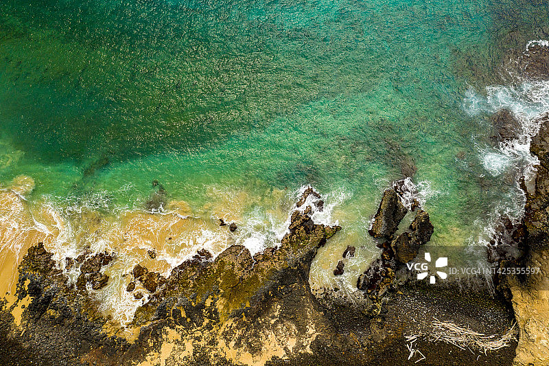 美丽的火山海岸线图片素材