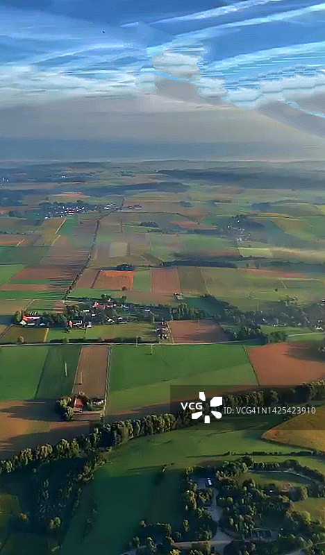 美丽的慕尼黑清晨航拍景色图片素材