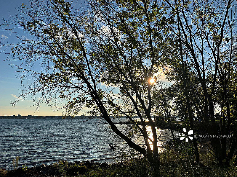 贝尔维尤公园／圣玛丽河／苏圣玛丽／安大略／加拿大图片素材