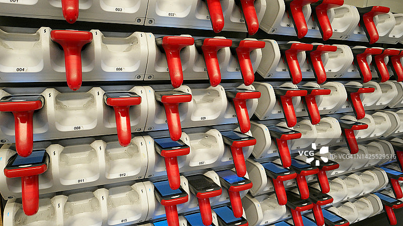 超市扫描仪-自助扫描图片素材