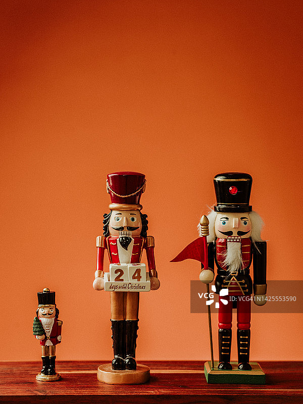 圣诞节摆设胡桃夹子静物图片素材