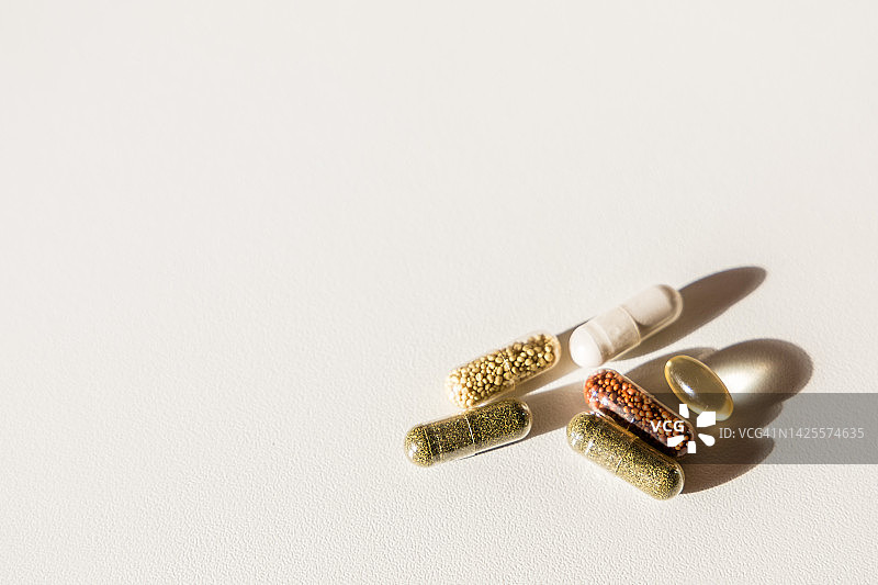 药品药丸特写图片素材