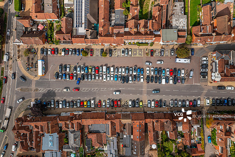 英国汉普郡威克姆的乡村广场图片素材