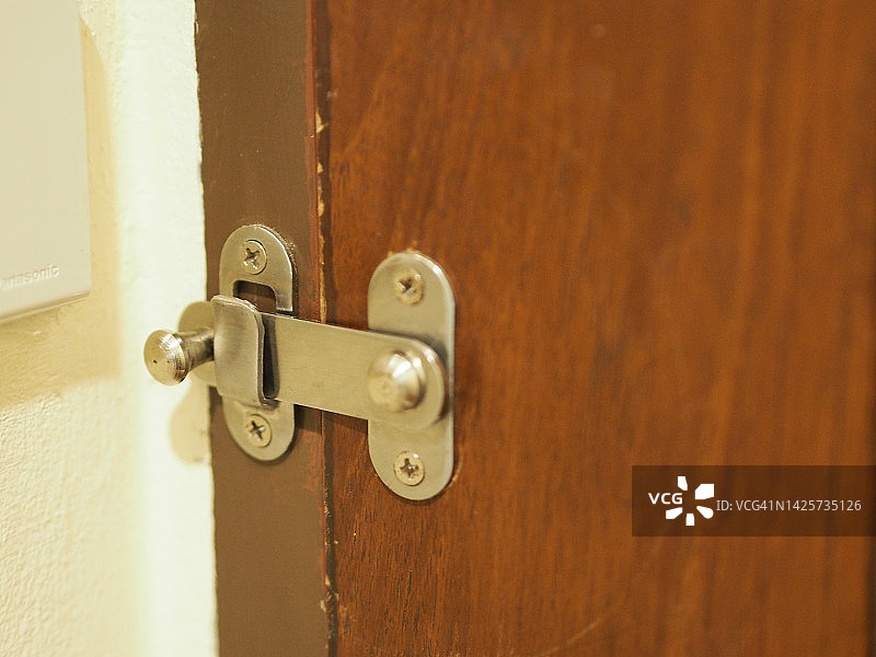 门锁，木门图片素材
