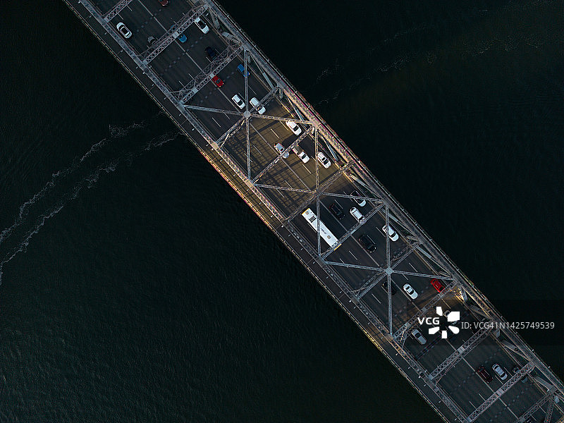 布里斯班故事桥俯视图图片素材