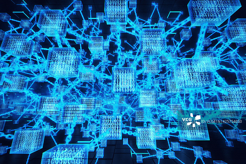区块链背景图片素材