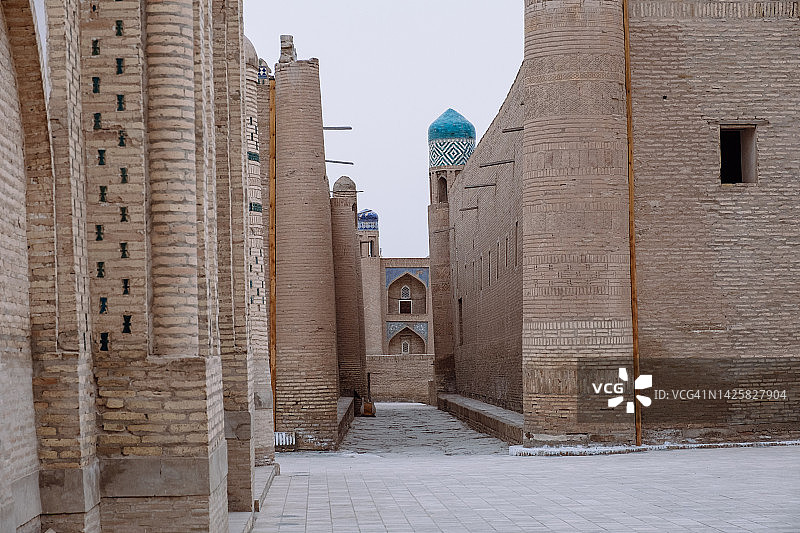 古代基瓦小镇，乌兹别克斯坦图片素材