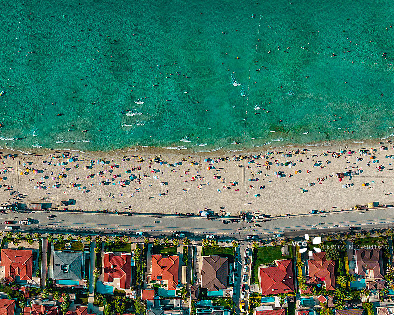 伊兹密尔切什梅伊利卡海滩航拍图片素材