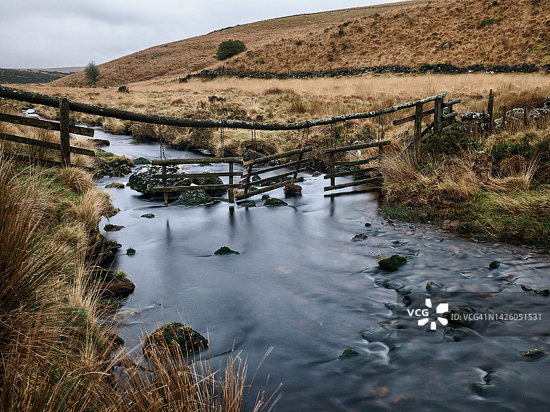 西达特河，威斯特曼森林附近，达特穆尔图片素材