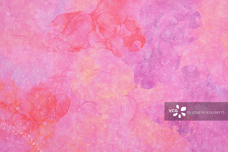 桑蚕纸酒精墨水艺术画图片素材