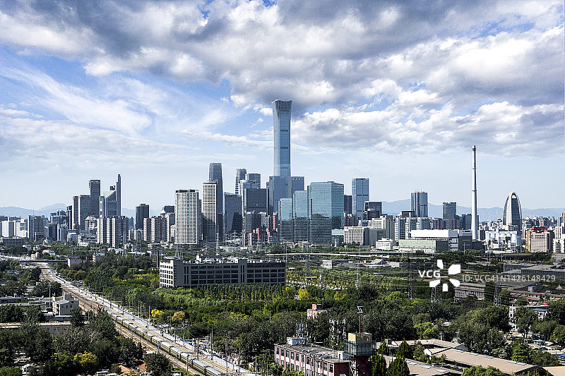 北京城市天际线图片素材