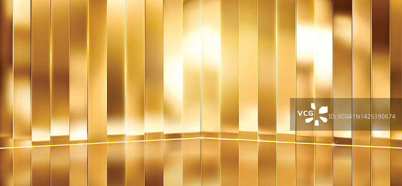 金色反光块状空间背景图图片素材