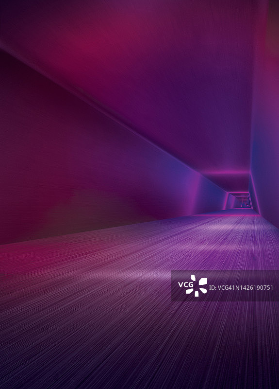 隧道，结构，速度感，透视，紫色，3D，无人图片素材