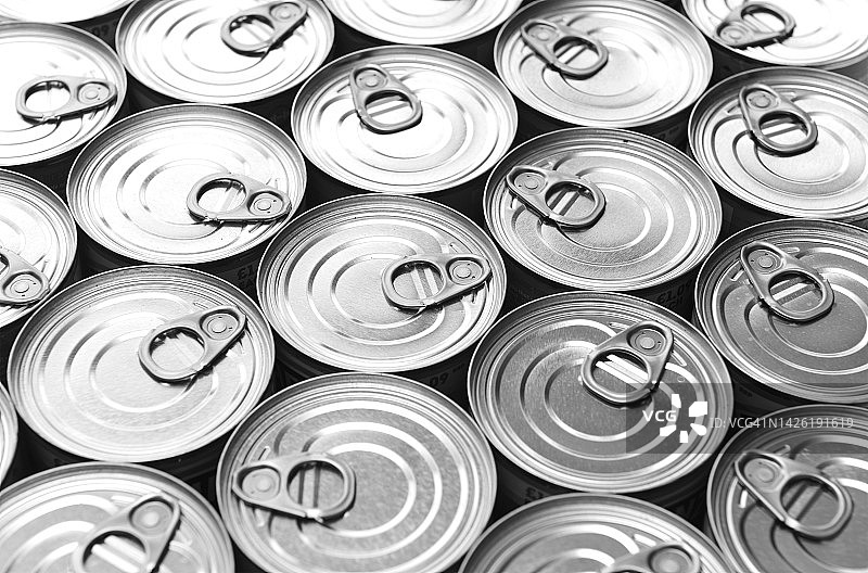 特写锡罐图片素材
