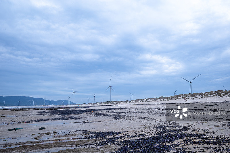 海边的风车图片素材