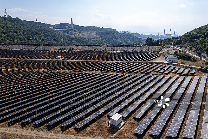 太阳能发电厂图片素材