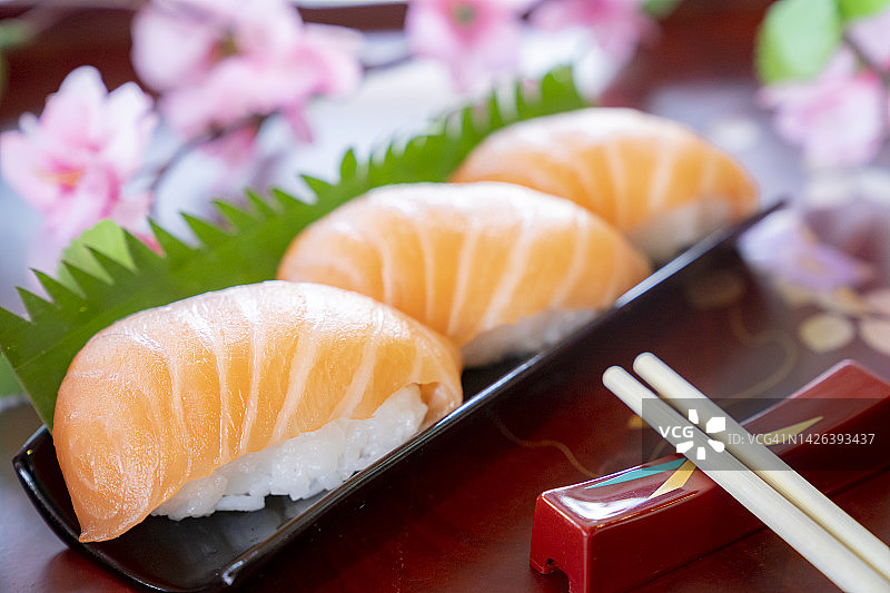 三文鱼寿司图片素材