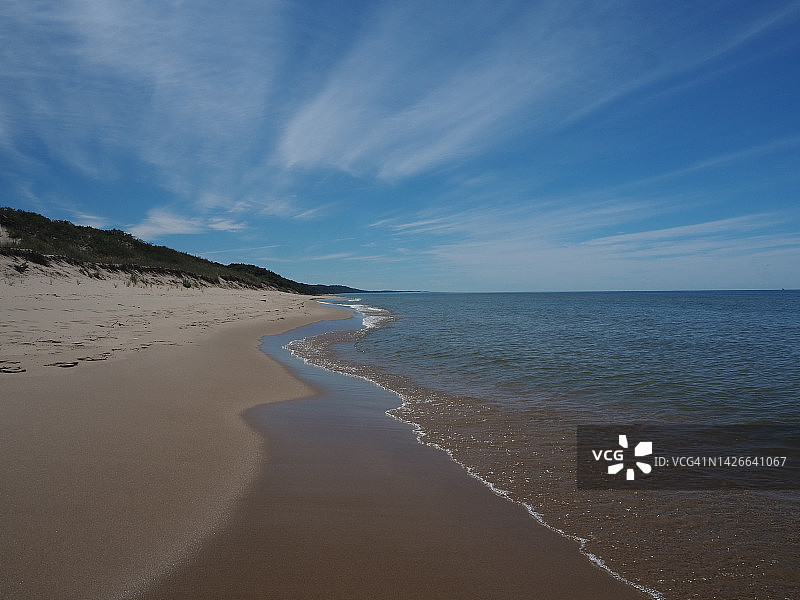 密歇根湖的夏天图片素材