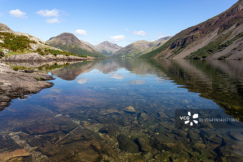 广角废水倒影图片素材