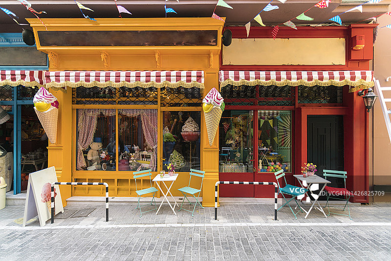 冰淇淋店外观图片素材