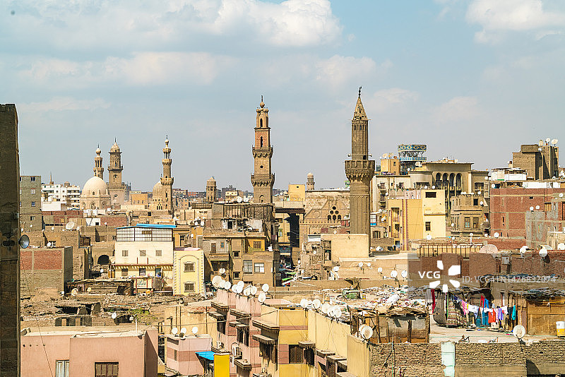 伊斯兰街区的建筑图片素材