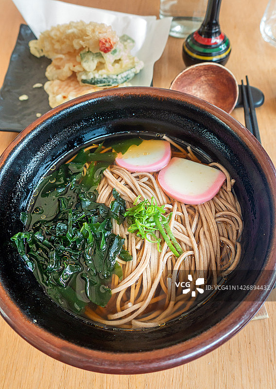 荞麦面汤图片素材