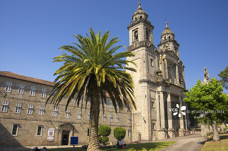 西班牙拉科鲁尼亚圣地亚哥-德孔波斯特拉圣弗朗西斯科教堂图片素材