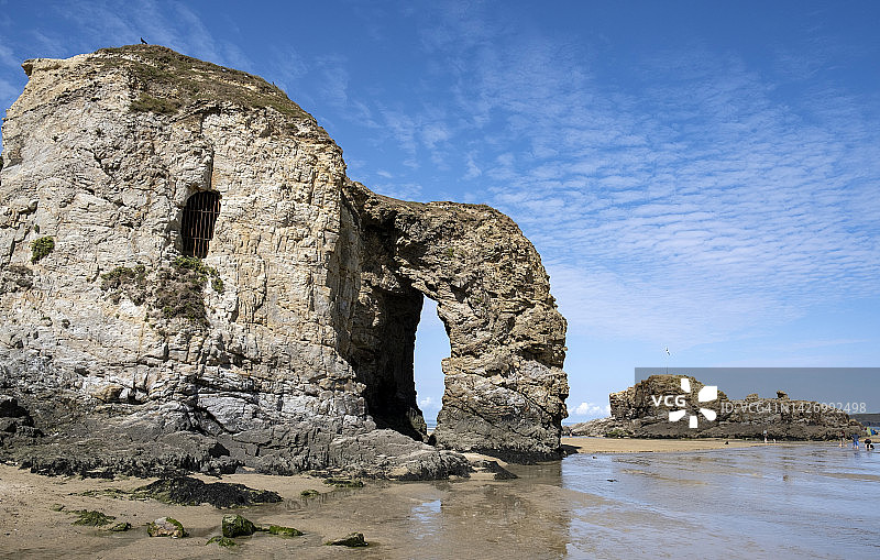 佩兰波斯海滩上的岩石地貌图片素材