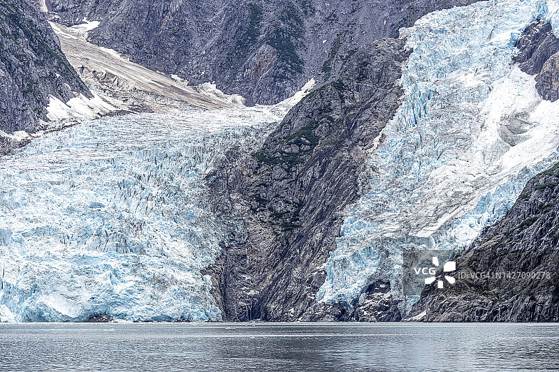 阿拉斯加冰川特写图片素材