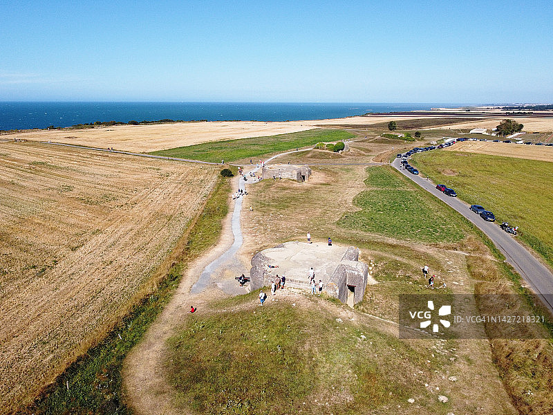 隆格角海滩炮台的炮位图片素材