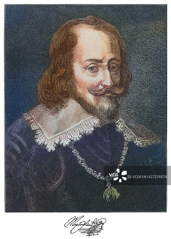 巴伐利亚选帝侯马克西米利安一世（大帝）的肖像图片素材