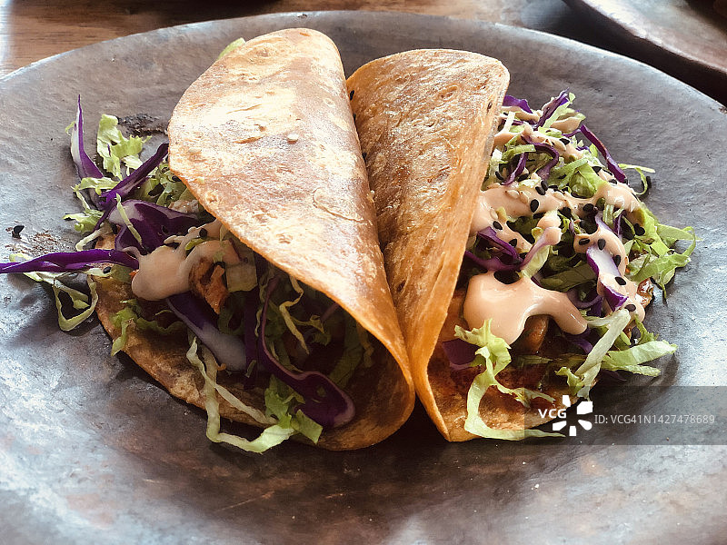 素食玉米卷图片素材