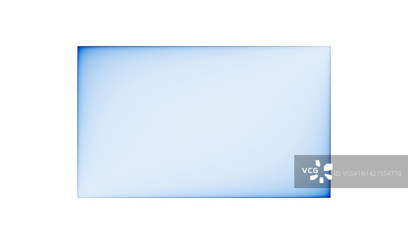 浅蓝色边框白色渐变复古风格背景横向矢量图图片素材