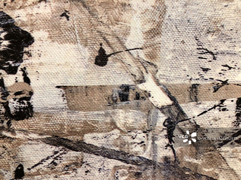 棕色、米色和黑色抽象表现主义设计图片素材