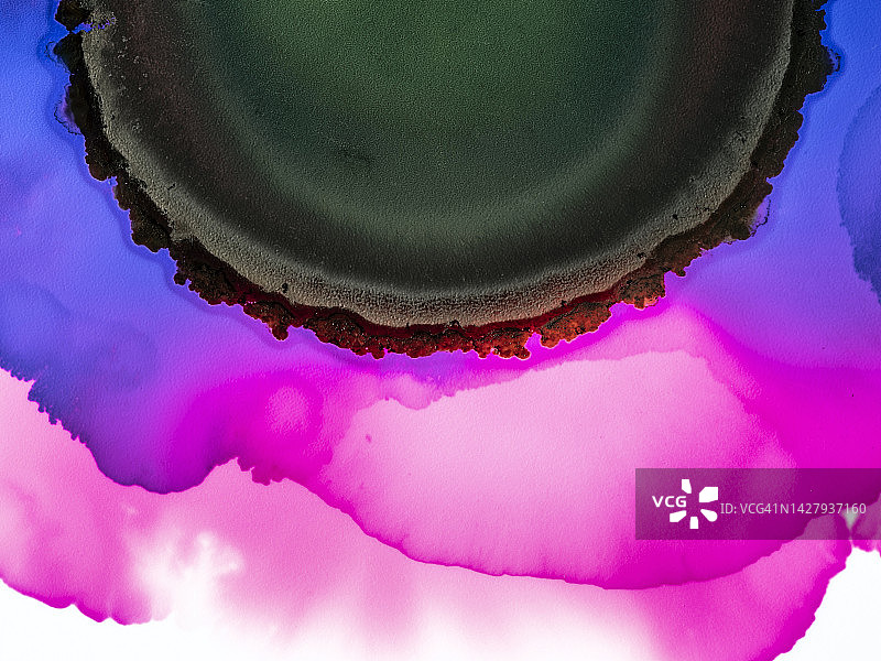 彩色液体混合运动抽象背景图片素材