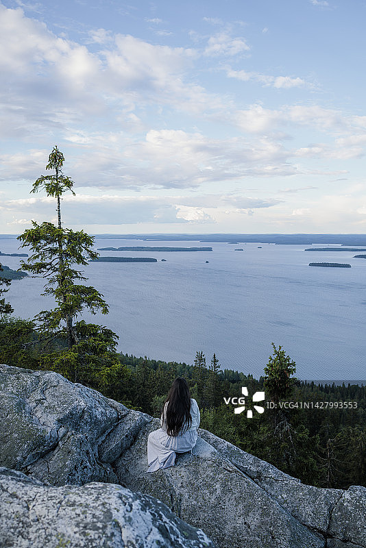 芬兰科利山的壮丽景色图片素材