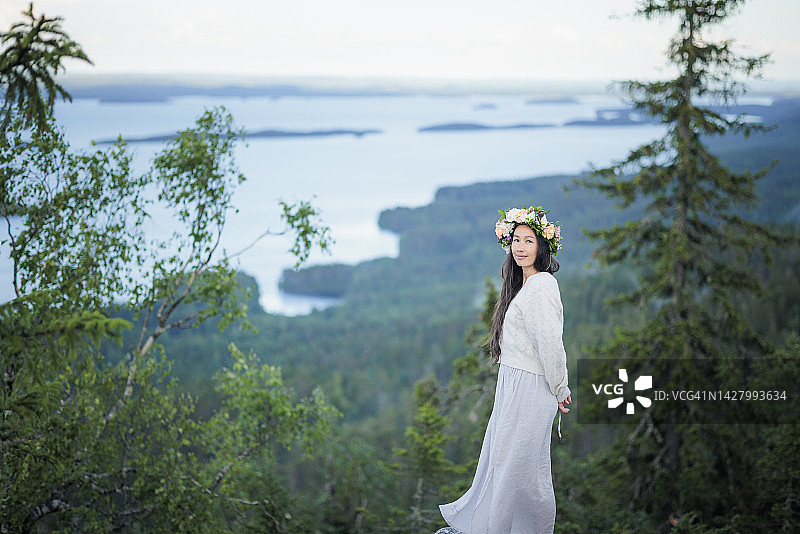 芬兰科利山的壮丽景色图片素材