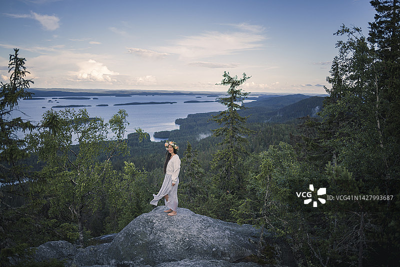 芬兰科利山的壮丽景色图片素材