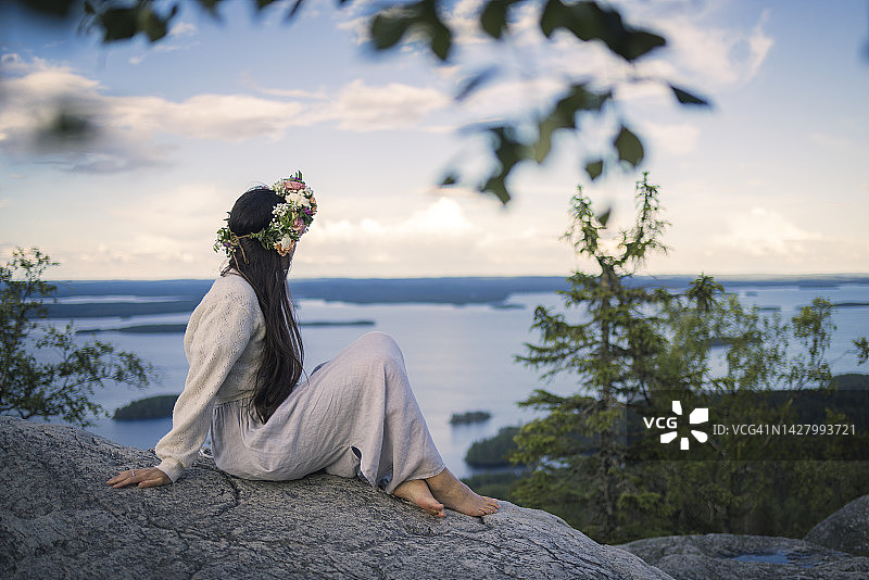 芬兰科利山的壮丽景色图片素材