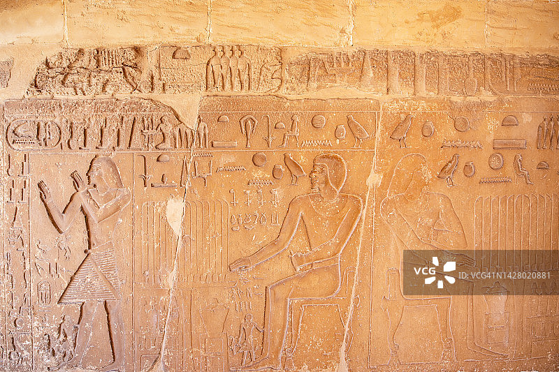 埃及象形文字，萨卡拉图片素材