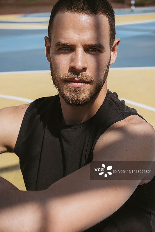 男运动员肖像图片素材