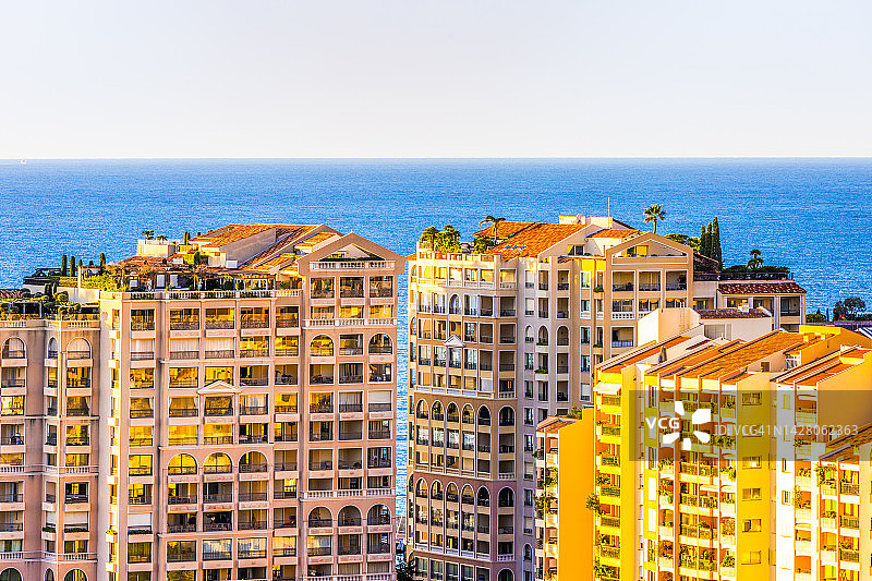 摩纳哥豪华住宅公寓楼图片素材