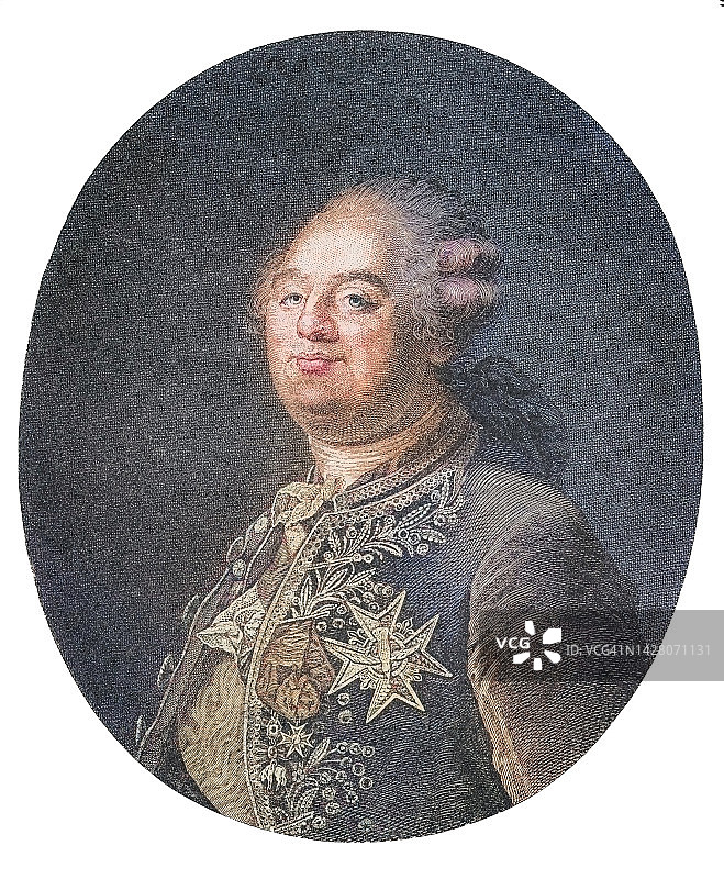 31岁的路易十四（法兰西国王，太阳王）肖像图片素材