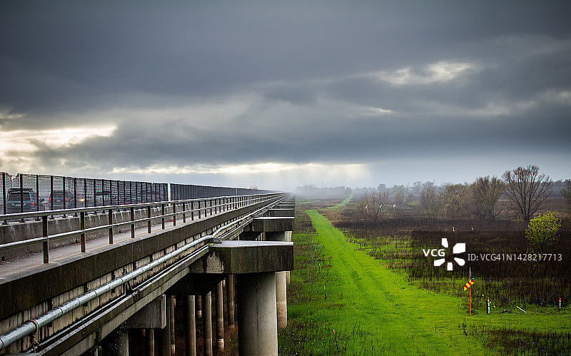萨克拉门托的雨景图片素材