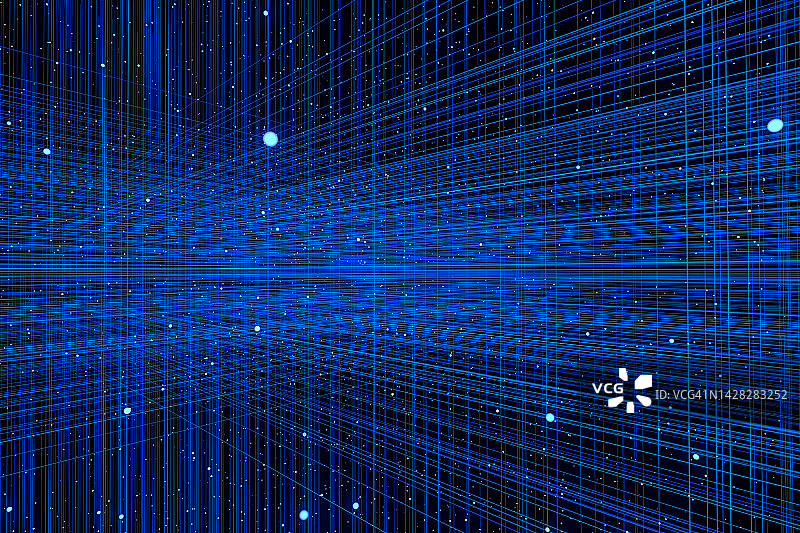 3D渲染：数据网络技术图片素材