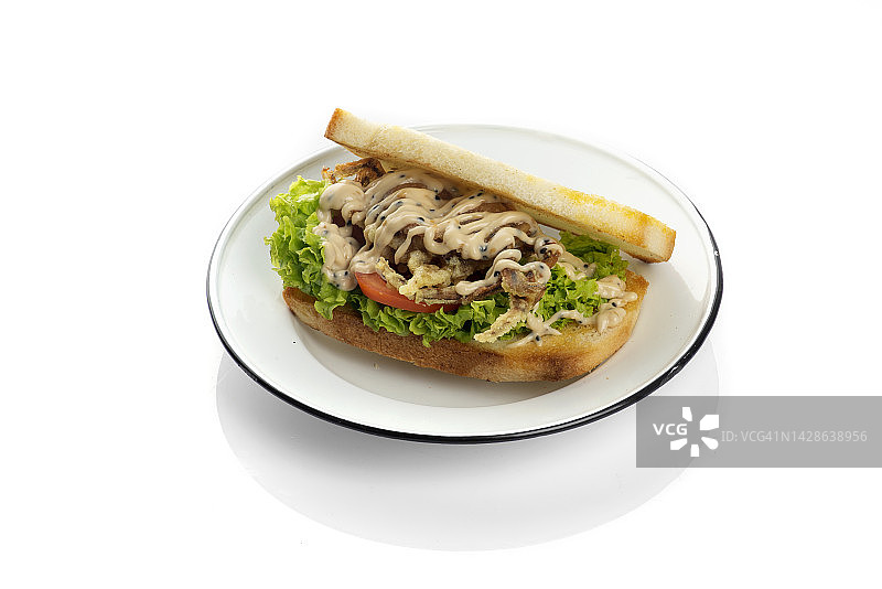 软壳蟹三明治图片素材