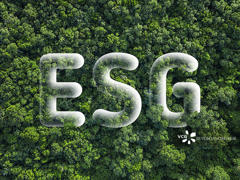 ESG - 环境、社会、治理。企业治理。可持续性评级和指标。绿色投资。负责任地投资。绿色商业。环境可持续公司。凭良心投资。负责任的投资。图片素材