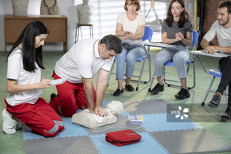 心肺复苏急救培训课程图片素材