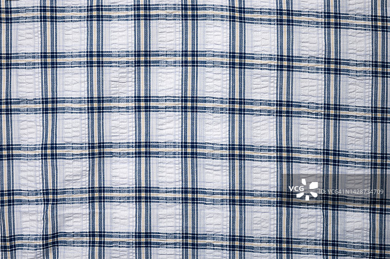 棉质格子睡衣面料背景图片素材